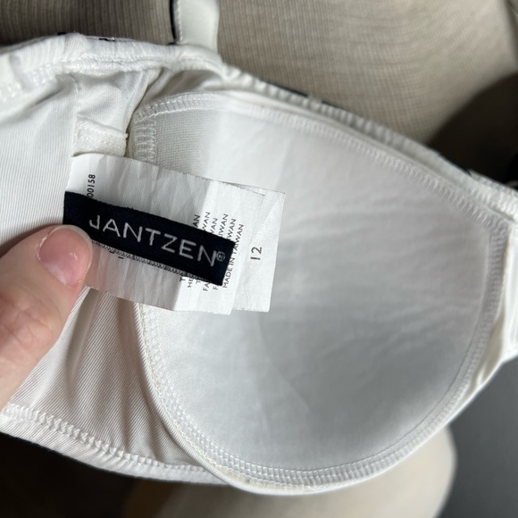 Jantzen polka dot sequin bikini top retro halter swimsuit - Picture 8 of 12